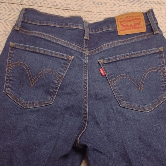 Levi's Women's  Dark Blue High-Rise Wide Leg Jeans,Western,Festival. - Picture 15 of 15